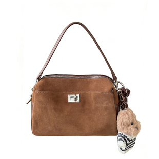 高级感磨砂牛皮相机包多隔层手提小包小众设计复古时尚单肩斜挎包