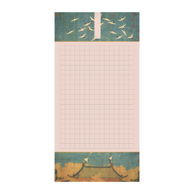 蜡染微喷四尺整张方格书法作品纸