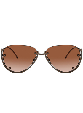 [礼物]DIESEL男女同款椭圆形时尚太阳镜墨镜LX100300LEN