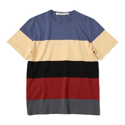 SOE纹拼色短袖圆领T恤