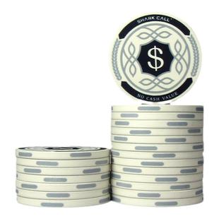 SHARKCALL稻田系列德州扑克筹码43mm陶瓷筹码棋牌室专用poker定制