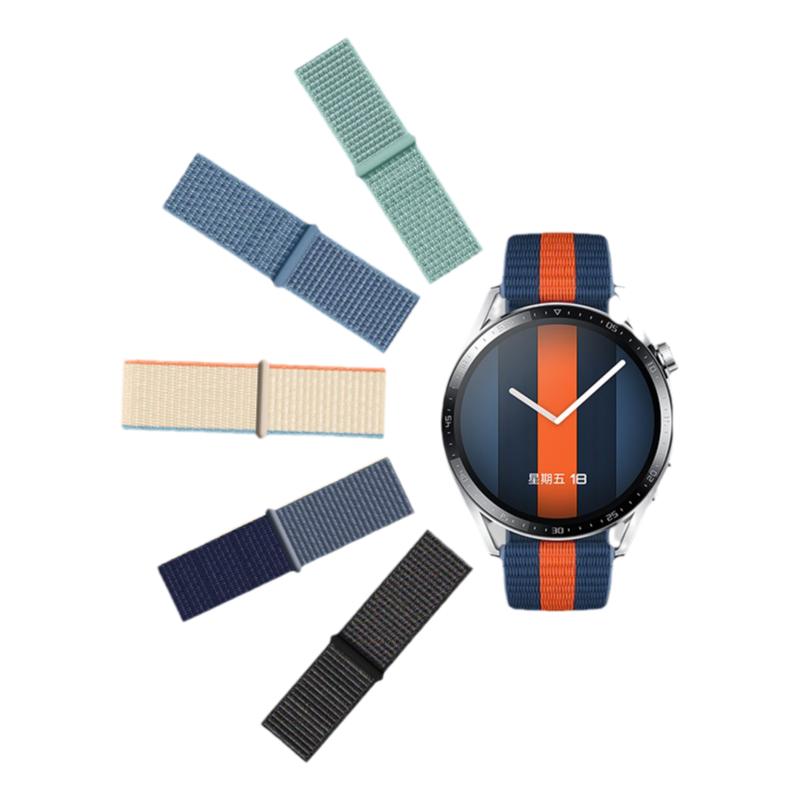 适用华为GT5手表带GT4智能watch5代尼龙3pro编织GT3代2pro荣耀GS3i新款夏季watchgt编织5运动buds替换腕表带