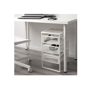 宜家列纳特抽屉柜储物白色收纳柜文件柜子置物架床头整理国内代购