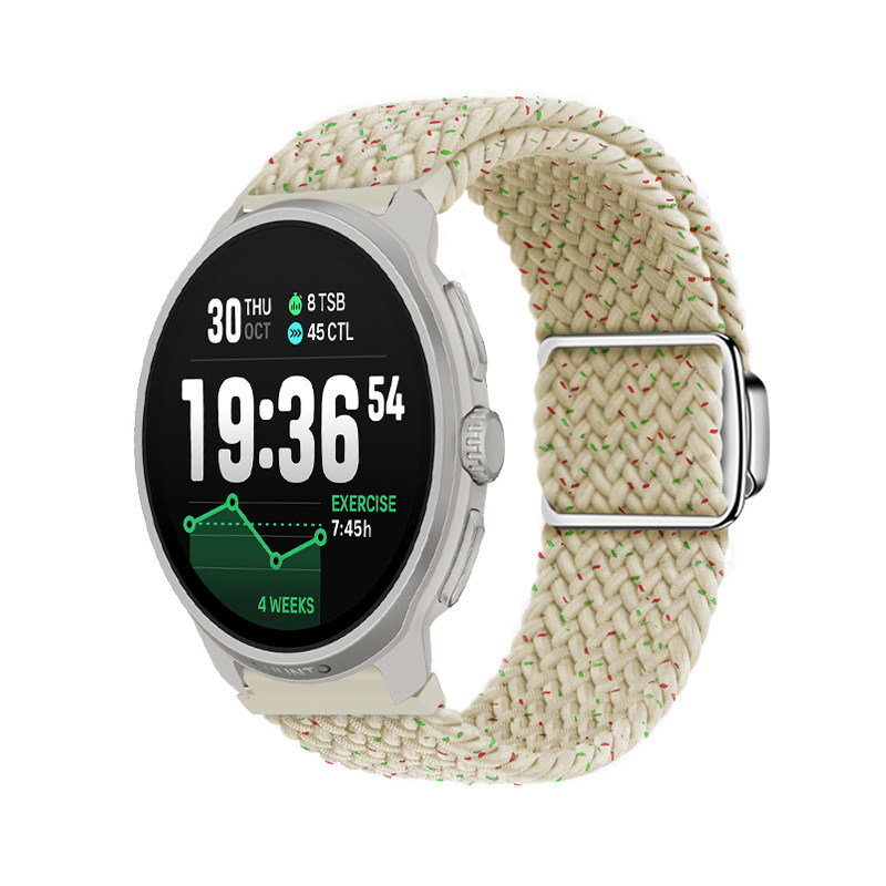 适用松拓VERTICAL2尼龙Nautic race S手表带suunto RUN编织物磁吸