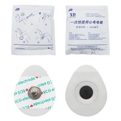 儿童心电电极片医用一次性按扣式圆形ECG贴片心电图机监护仪检测