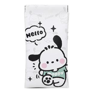 新款可爱帕恰狗卡通弹片收纳袋便携口红收纳包数据线耳机零钱包