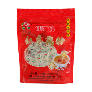 仙湖红枣藕粉500g正宗独立包装云南特产玉溪澄江藕粉老牌子无添加