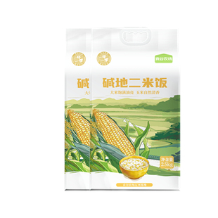 袁谷碱地二米饭300g*2袋大米玉米饭香糯营养二米饭真空小包装新米