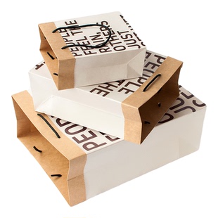 复古礼物袋子大容量鲜花衣服纸质礼品袋生日节庆包装手提盒袋牛皮