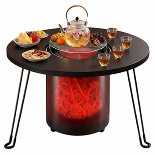 新型取暖器2025新款家用智能恒温电暖气供暖速热围炉煮茶烤火炉