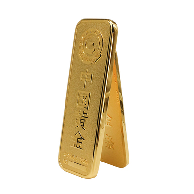仿真镀金金条道具银行摆件道具铜