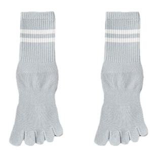 瑜伽袜防滑袜专业女五指袜普拉提袜子春夏中筒袜室内健身袜运动袜