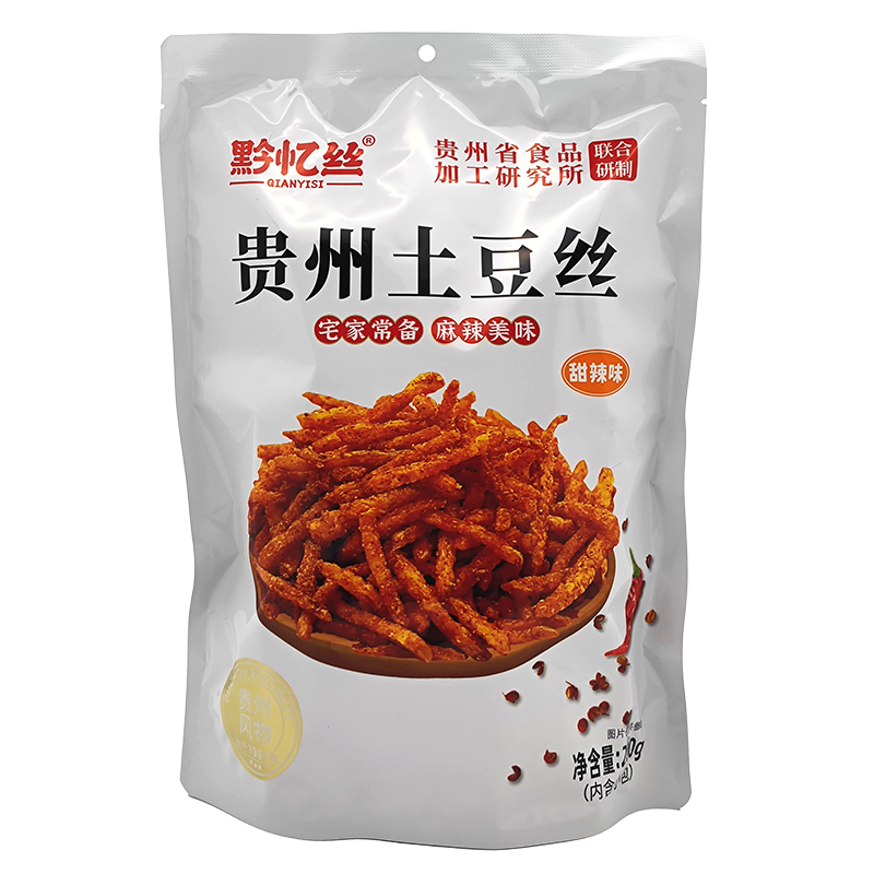 贵州黔忆丝麻辣甜辣土豆丝土豆片