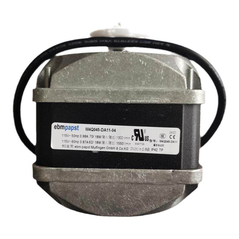 德国EBMPAPST美标115V70W18W冷柜散热风扇罩极电机M4Q045-DA11-04