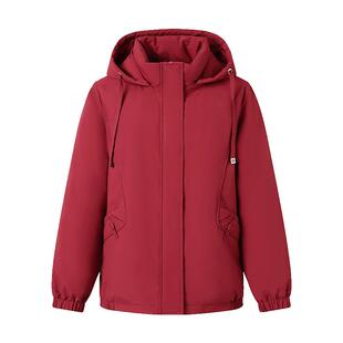 南极人妈妈款羽绒服白鸭绒中长款气质大码加厚保暖休闲连帽冬外套