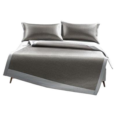 罗莱家纺新品夏季双人床凉席凉感席子高端编织藤席三件套