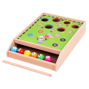 儿童桌球小台球木制3-4-5岁男女孩宝宝亲子互动打保龄球益智玩具