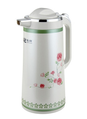 乐狮正品家用印花玻璃内胆保温瓶