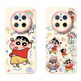 适用于新款华为mate80promax手机壳女60/50e蜡笔小新70air散热40pro+保护套30epro卡通可爱20软壳后盖