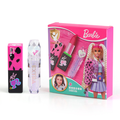 儿童口红女孩礼物芭比公主正版