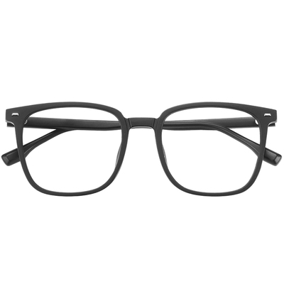 磨砂黑色眼镜框男款近视可配度数