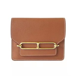 h家猪鼻子包包真皮豆腐包康康空姐包小方包2025新款单肩斜挎包女