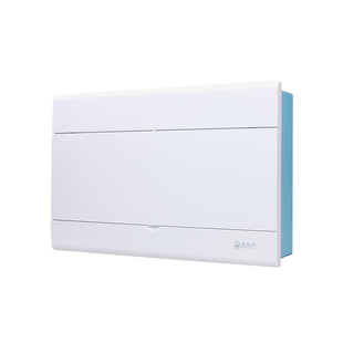 艺品尚加厚加宽家用暗装配电箱 铁底白面22位1824回路强室内电箱