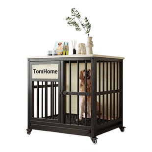 家用室内中大型狗笼柯基金毛拉布拉多防越狱抽拉托盘带轮别墅包邮