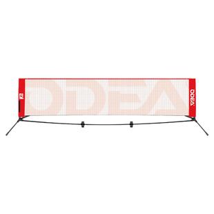 ODEA欧帝尔儿童短网简易网球网架移动网3米6米羽毛球网架折叠室外