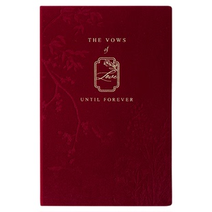 MarrySo高端婚礼丝绒誓言卡 新中式结婚誓言本国潮风结婚宣言致词