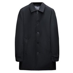 清仓特价处理冬装新款中长款翻领羽绒服男韩版修身商务保暖外套潮