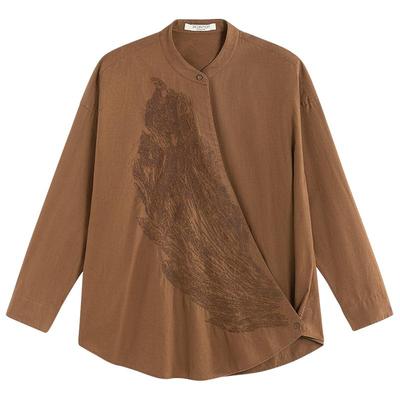 女士衬衫EXCEPTION秋季宽松斜襟