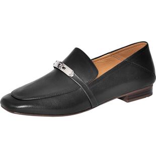 REEMOOR睿慕2025秋季新款复古牛皮真皮乐福鞋低跟方头小皮鞋女鞋