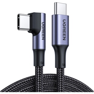 绿联双头type-c数据线pd100w弯头ctoc口车载充电线适用macbook笔记本iPadpro mini6手机switch