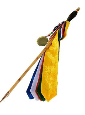 藏村藏式客厅尼泊尔手工财神箭幡