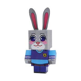 幼儿园3d立体手工折纸疯狂动物城手工diy材料包儿童立体几何图形