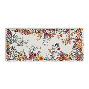 法国进口GIEN餐具陶瓷方形长盘蛋糕点心家用盘子礼品摆件法国制造