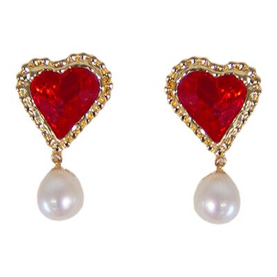 爱心礼物roundface珍珠法式