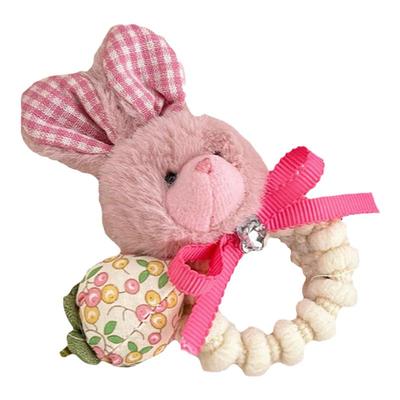 儿童可爱毛绒兔子发圈