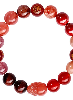 普陀山五行貔貅水晶多宝手串