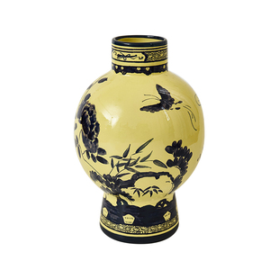 【孤品4折】蜡笔派游园惊梦花瓶客厅玄关陶瓷插花摆件新婚礼物W