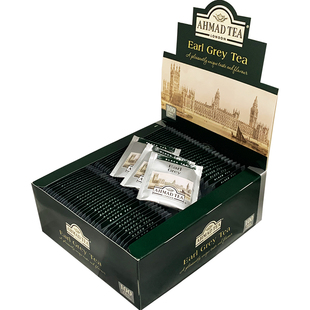 英国AHMAD TEA 亚曼伯爵红茶包 英式格雷伯爵红茶餐饮酒店装100包