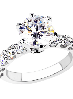 闪耀2克拉IGI培育钻石18K金钻戒