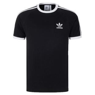 阿迪达斯三叶草男装新款3-STRIPES TEE舒适休闲透气短袖T恤KB2459