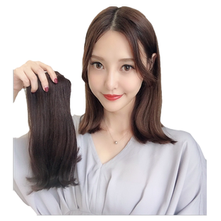 魅尔真发垫发片女士两侧补发量发片增发量隐形无痕蓬松头顶垫发根