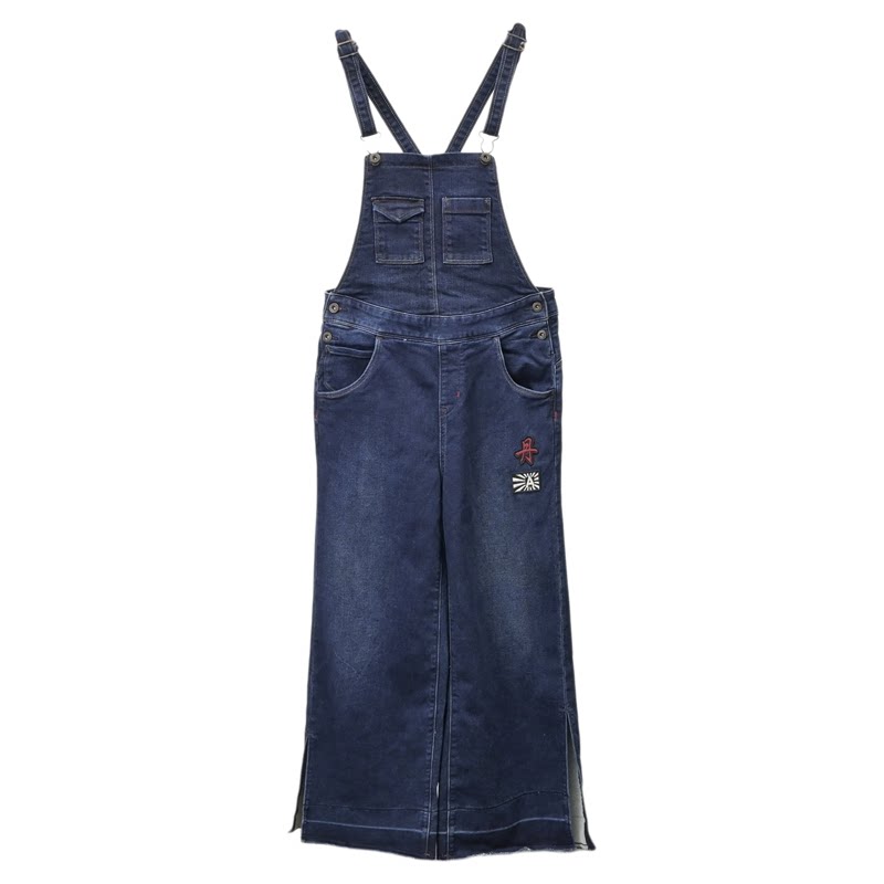 ABLE，JEANS牛仔裤九分背带裤
