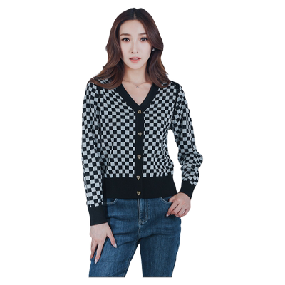 TRIBECA/翠贝卡V领针织开衫