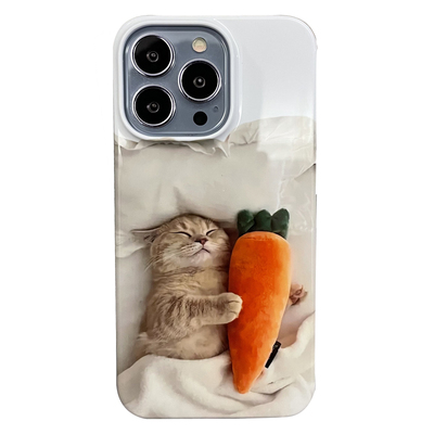 可爱猫咪防摔菲林手机壳