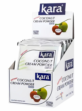 Kara佳乐椰浆粉50g*4包原装进口速溶椰子椰汁粉冲饮奶茶烘焙原料