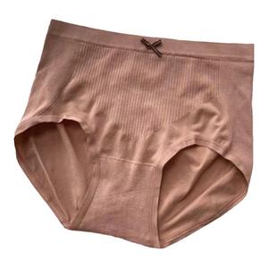 魅丽翘精品5条盒装螺纹莫代尔高腰女抗菌棉裆包臀大码三角内裤头
